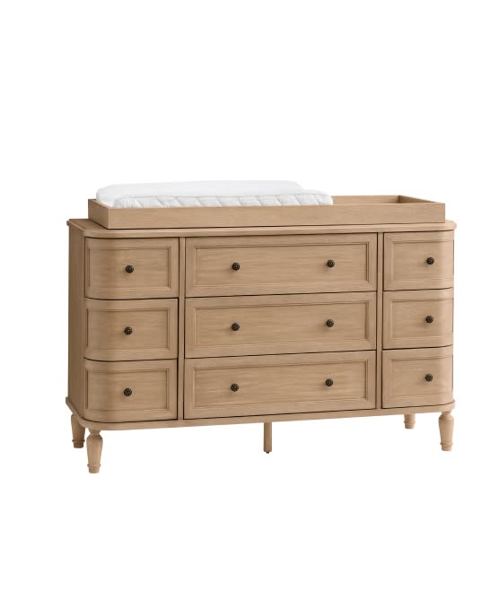 Aubrey extra wide dresser and topper set