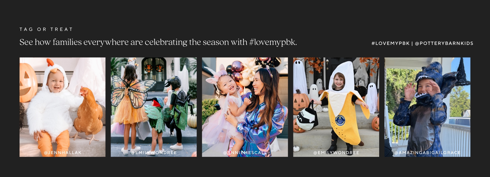Tag or Treat - #lovemypbk @potterybarnkids