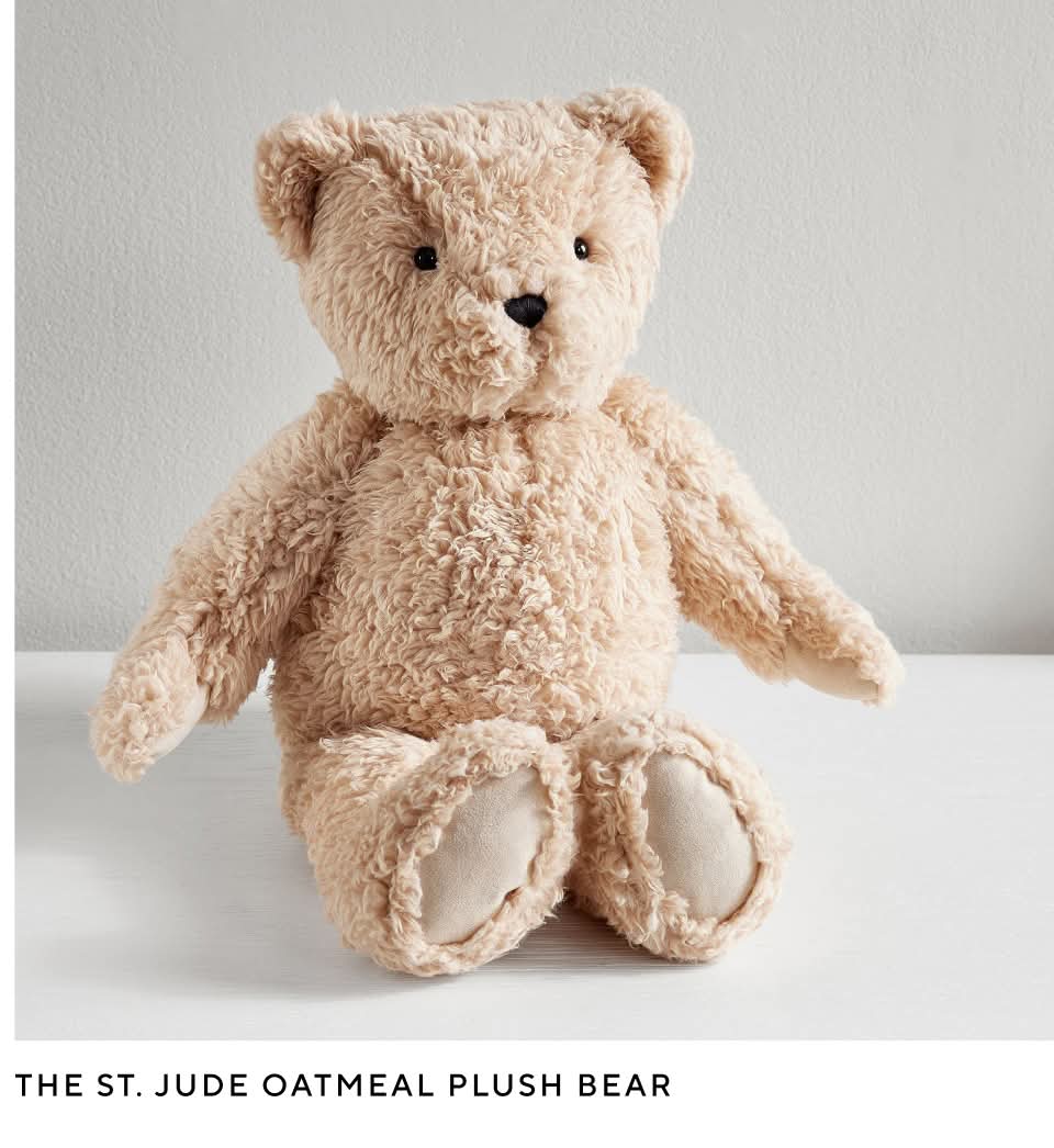 The St. Jude Oatmeal Plush Bear