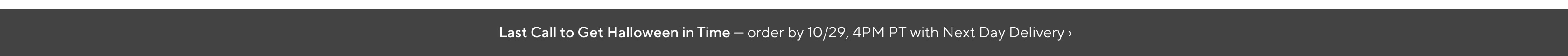 Get it in time for Halloween - order by 10/29, 4PM PT with Next Day Delivery