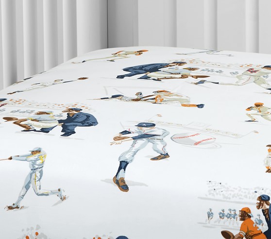 vintage baseball crib bedding