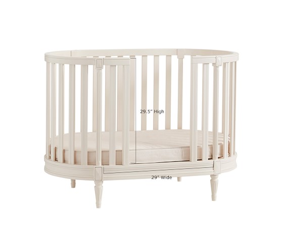 pottery barn oval crib