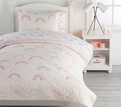 pottery barn rainbow bedding