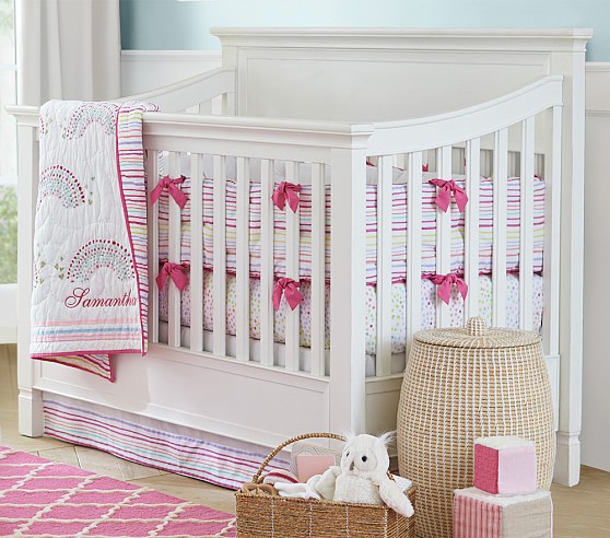 rainbow crib bedding