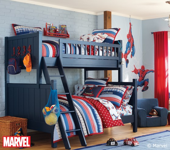 spiderman crib bedding