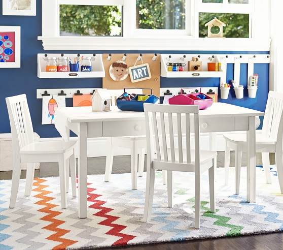 pottery barn kids table and chair set