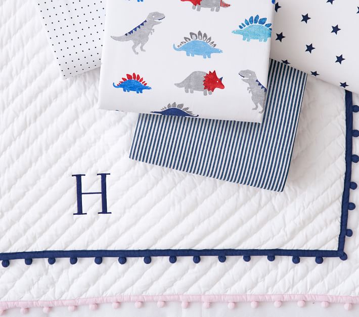 PomPom Baby Boy Bedding Crib Bedding Pottery Barn Kids