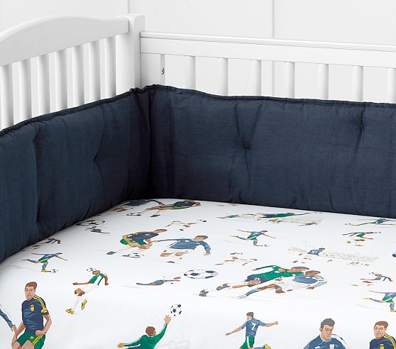 soccer crib bedding