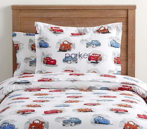 pottery barn cars sheets