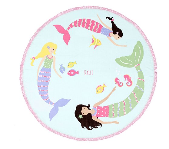 round beach towels for kids