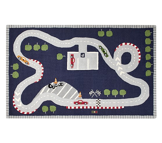 race car carpet rug