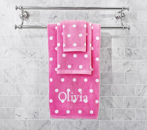 Polka Dot Kids Bath Towel Pottery Barn Polka Dot Kids Bath Towel Pottery