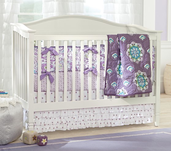 pottery barn cot bumper