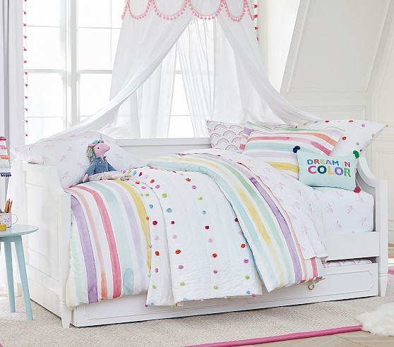 pottery barn girl bedding