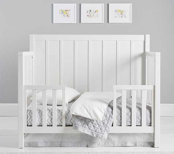 crib and toddler bed