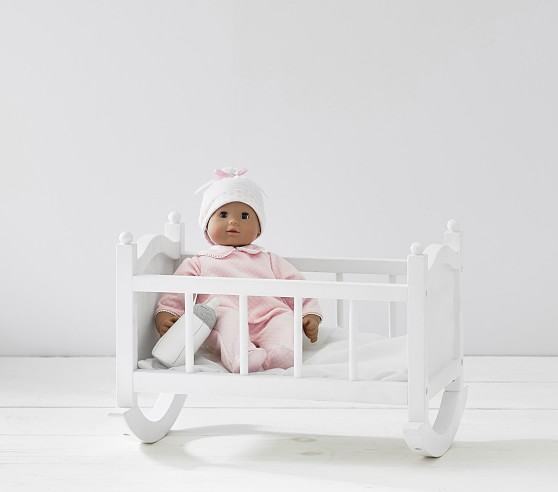 pottery barn doll crib