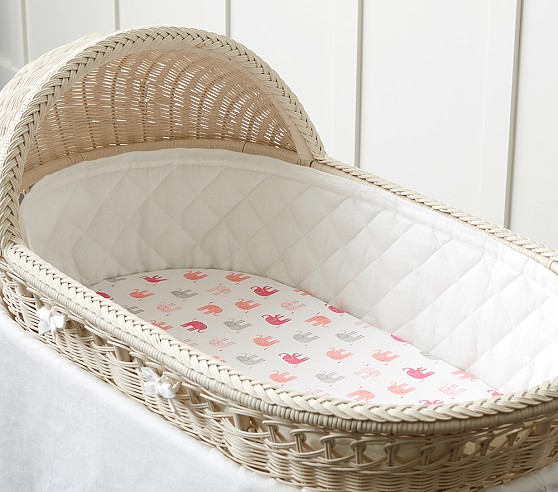 organic cotton bassinet fitted sheet