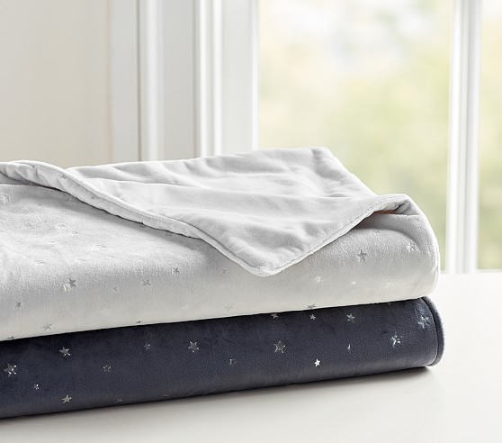 grey star baby blanket