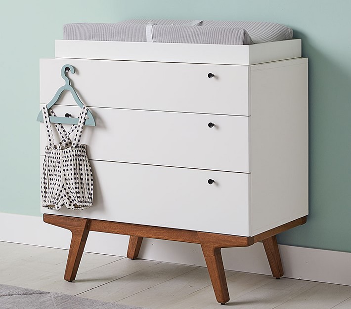 baby drawers and change table