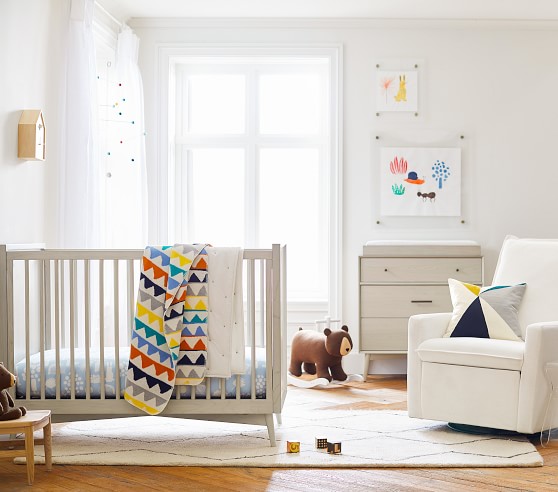 pottery barn kids mid century crib