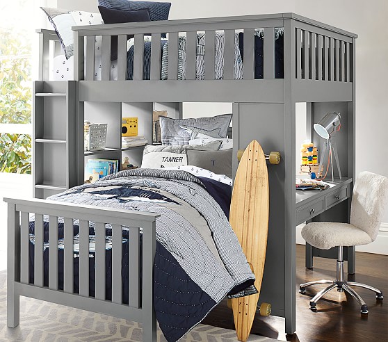 bunk bed with trundle and drawers