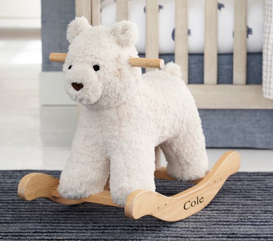 plush nursery rocker