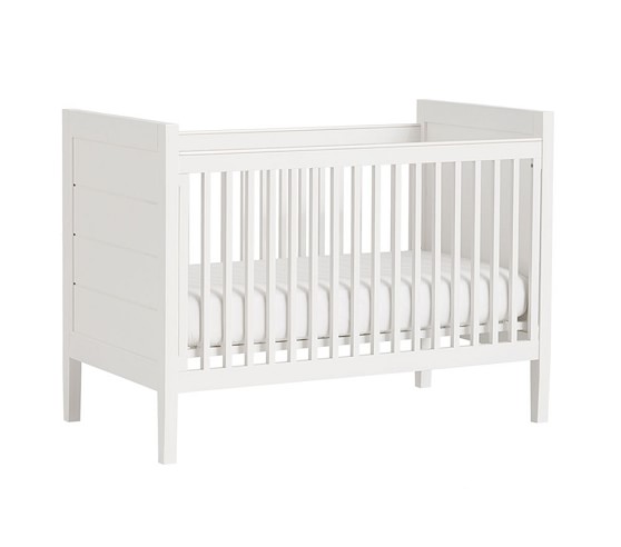 pottery barn crib white