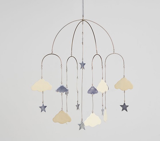 Stars Cloud Ceiling Baby Mobile Pottery Barn Kids Stars Cloud Ceiling Baby Mobile