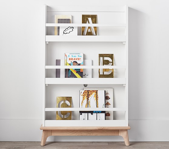 modern nursery bookshelf