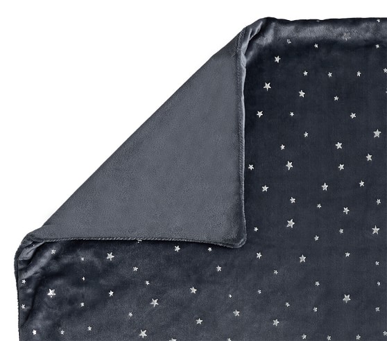 grey star baby blanket