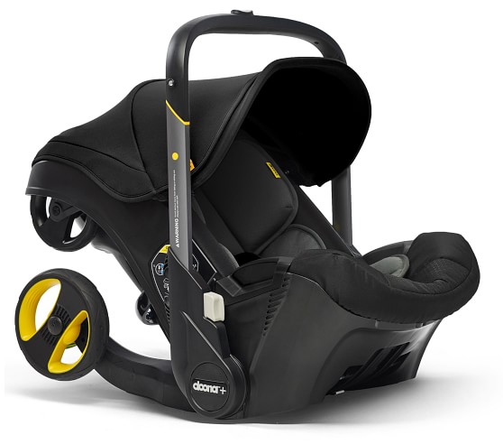 car seat and baby stroller