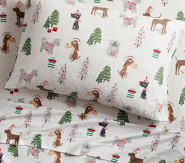 kids christmas flannel sheets