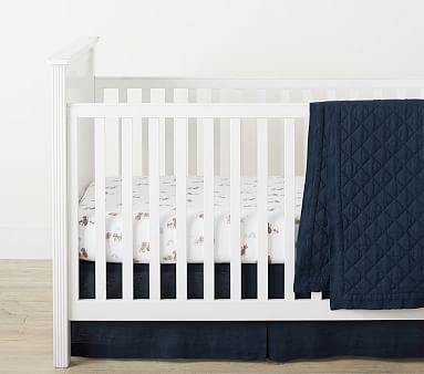 Belgian Flax Linen Baby Boy Bedding | Crib Bedding | Pottery Barn Kids