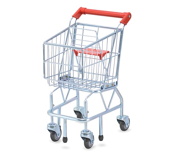 melissa and doug shopping cart with groceries