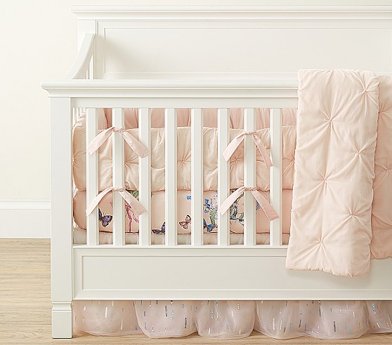 pottery barn baby crib bumper