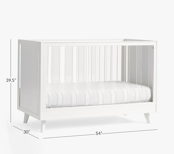Sloan Acrylic Convertible Baby Crib 