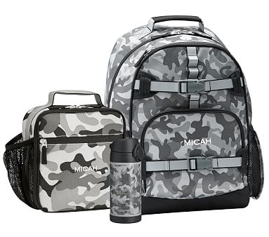 grey camo backpack