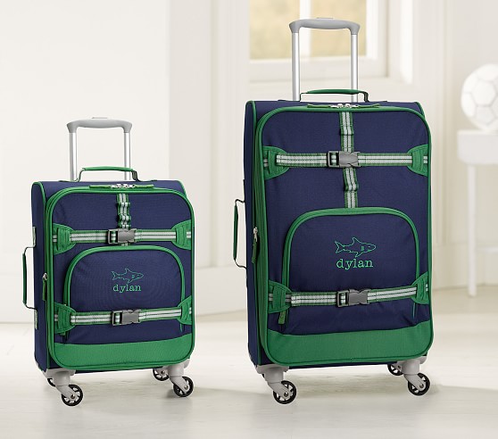 green spinner luggage