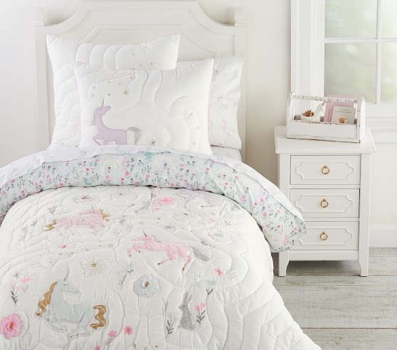 pottery barn kids unicorn bedding