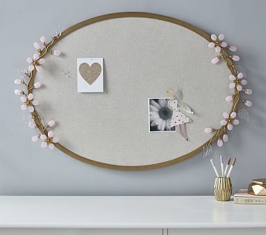 Grace Pink Flower Pinboard | Pottery Barn Kids