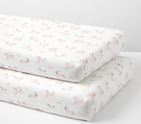 fitted crib sheet set