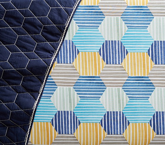 striped crib sheet