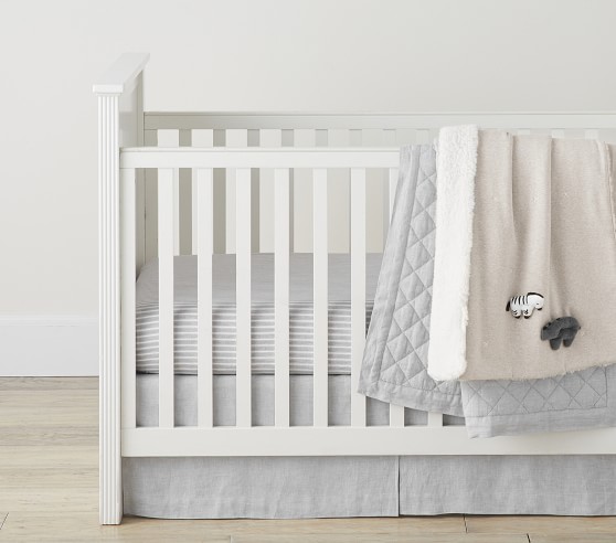 linen crib sheet