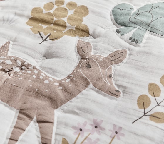 woodland animal play mat