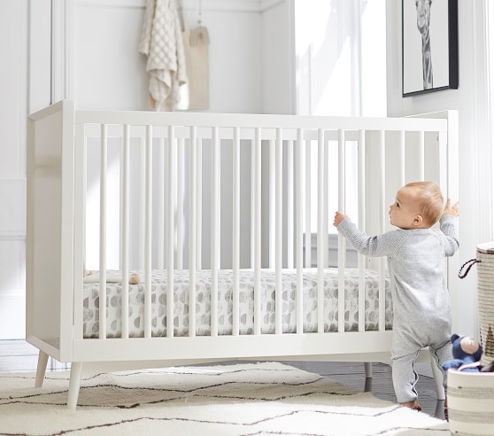 pottery barn kids mid century crib