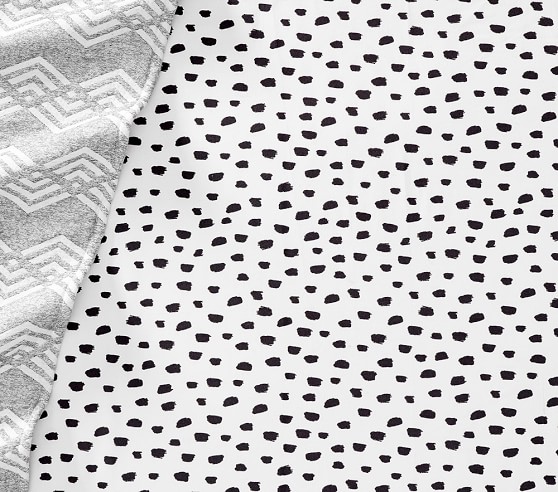 black and white crib sheets