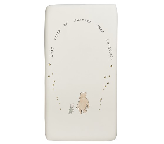 winnie the pooh fitted crib sheet