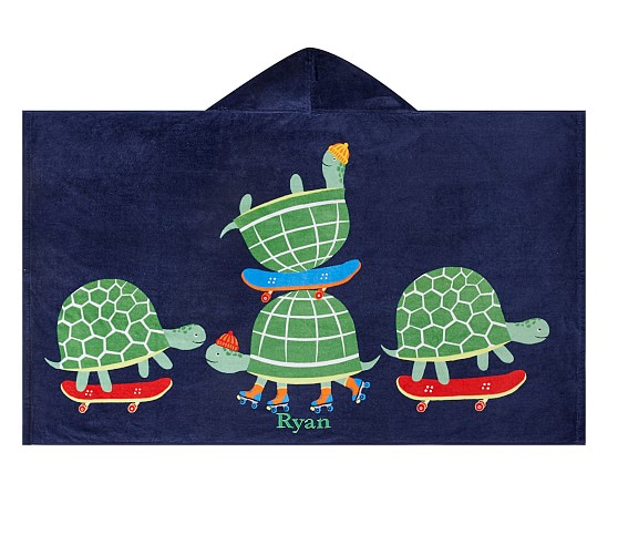 turtle hooded towel