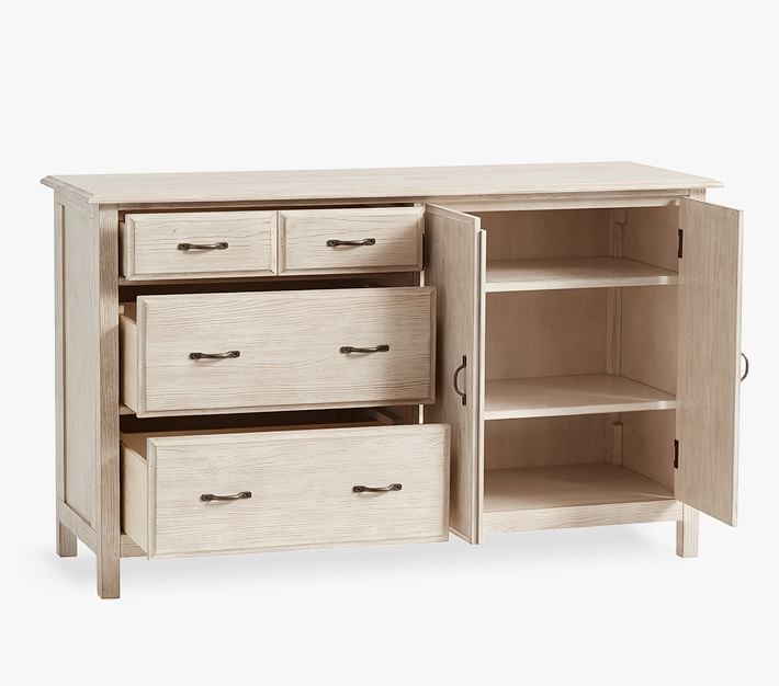 Rory Extra Wide Changing Table Dresser & Topper Pottery Barn Kids