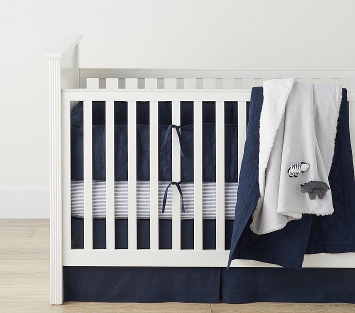 linen nursery bedding